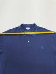 U.S. Polo Assn Mens Blue Polo Shirt Slim Fit XXXL Cotton Blend Condition