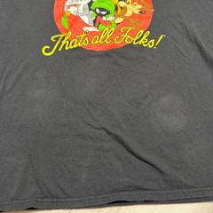 Looney Tunes Thats All Folks Graphic T-Shirt Mens XL Black Bugs Bunny Taz Daffy