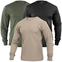 Long Sleeve Tees T-Shirt Military Tactical Long Sleeve Shirts Black Olive Sand