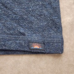 Faherty Cloud Cotton Henley Mens XL Navy Blue Heather l/s Raglan Shirt Pima