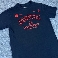 Ouija Mystifying Oracle Game Board Black Graphic T Shirt Tee Men’s Size Medium