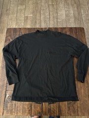 Fear of God Essentials Mockneck Long Sleeve Shirt – Stretch Limo Black NWOT