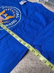 Presidential Physical Fitness Tshirt Blue Sz M Delta Cotton Chest 40×29” New