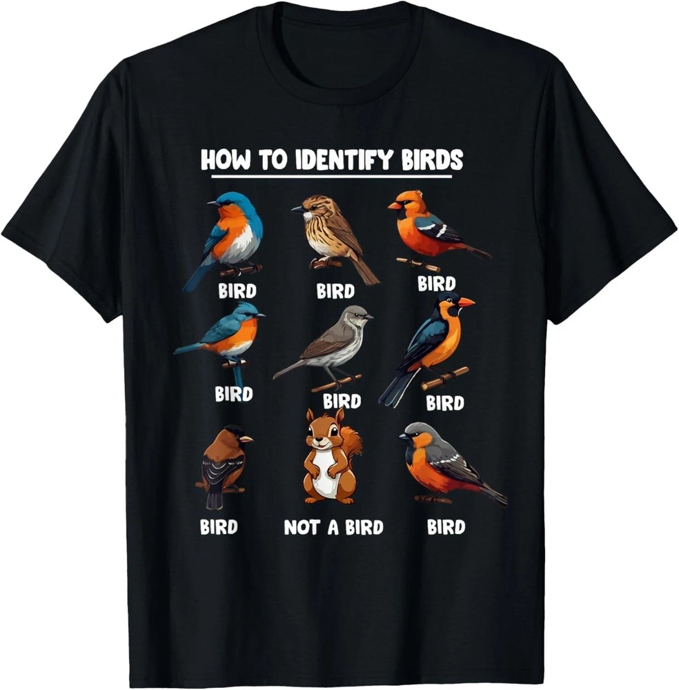 Funny Bird How to Identify Birds – Birds Lovers Watching T-Shirt