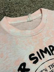 Vintage 90s The Simpsons Bart Jordan Bulls Basketball T-shirt Tie Dye