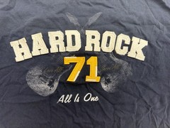 Vintage Hard Rock Men’s Blue Music Graphic Logo T-Shirt L/XL