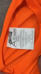 OccuNomix Shirt Mens Large Orange Hi Vis Class 3 Reflective Long Sleeve Work