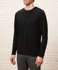 Pact Men’s Softspun Essential Crewneck Long Sleeve Tee Plum 2X-Large