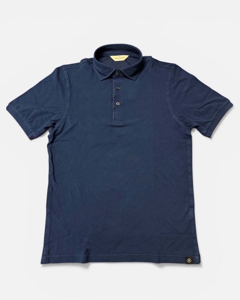 Vintage Gran Sasso Cotton Piqué Half Sleeve Polo Shirt 60118