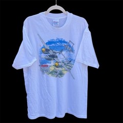 Vintage Lockheed P-38J-25 Lightning Fighter Plane Men’s T-Shirt Size Small. NWOT