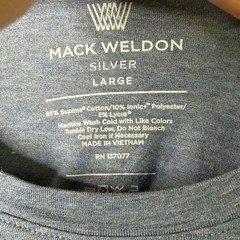 Mack Weldon Silver long sleeve T-shirt large blue EUC