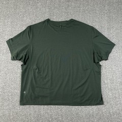 2 Lululemon Men’s Easy Set Train Short Sleeve Shirts Blue Dark Green 2XL LOT