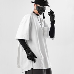 MFCT Cyberpunk Printed Streetwear Elbow Sleeve Techwear Graphic Tees Men