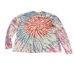 Beetlejuice Shirt Tie Dye Long Sleeve Unisex XL Graphic Print Cotton Tee