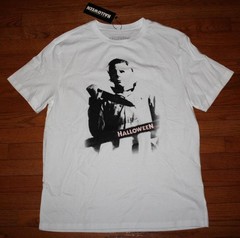 Men’s JOHN CARPENTER’S HALLOWEEN Graphic Tee T-Shirt MICHAEL MYERS Knife XL *6S