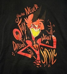 Hazbin Hotel Alastor Shirt Medium You’re Never Fully Dressed Without a Smile