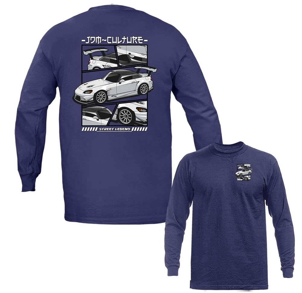 JDM Culture Street Legend Imported Tuned Custom Sports Car Long Sleeve T-Shirt