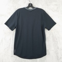 Smartwool Active Ultralite T Shirt Mens M Gray Black Merino Wool Performance