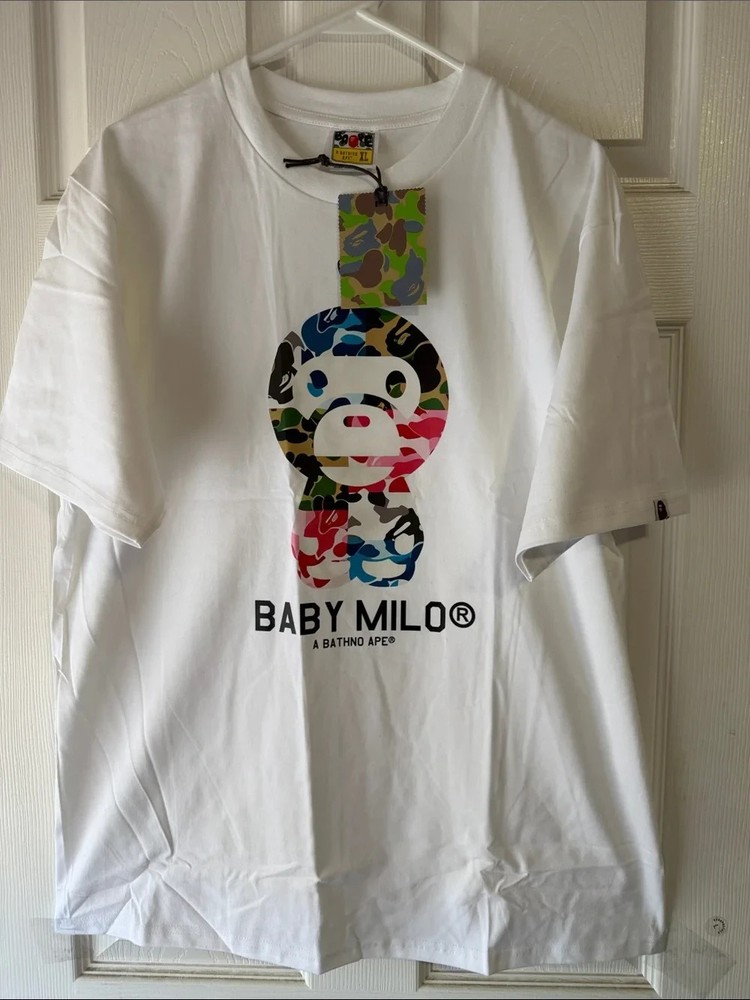 Men’s A Bathing Ape BABY MILO® Ape Camo Tee-Shirt Sz Lg & Xl Nwt