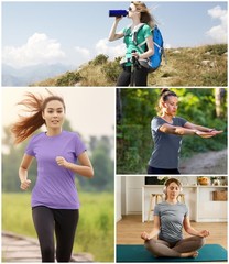 Kinglaman 5 Pack Womens Dry Fit Workout Top Short Sleeve Athletic Yoga Tee