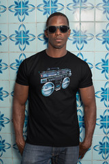 Retro Ghettoblaster Unisex Shirt 80S 90S Hip Hop Rap Music Boom Box Gift