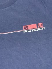 Vintage 90s Collegiate Navy Faded JanSport Howard University T-Shirt XL Boxy