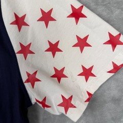 Hudson Outerwear Mens USA Graphic T-Shirt Navy Blue Red Star Sleeve XL