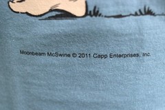 NOS Vintage 2001 Moonbeam McSwine Graphic Comic Book Tee Graphitti T Shirt XL
