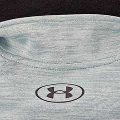 Under Armour Loose Green Long Sleeve 1/4 Zip Collared Performance T-Shirt Mens L