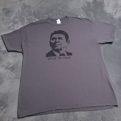 Ronald Reagan Make America Great Again 2XL What He Said Shirt MAGA