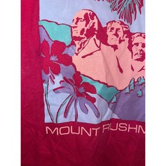 Vintage Mount Rushmore Shirt Flower State Graphic Pink 1989 Tee 80s 1980s VTG M