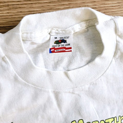 Vintage 80s Boston Marathon Running T Shirt Size M Single Stitch