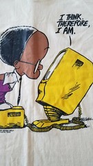 NATIONAL Vintage 1986 Washington Post Writers Group Comics TShirt Large YELLOW