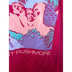 Vintage Mount Rushmore Shirt Flower State Graphic Pink 1989 Tee 80s 1980s VTG M