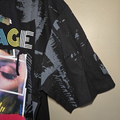 Contender Men’s Graphic Tee Black Streetwear Comic Woman Lips Size 3XL Savage