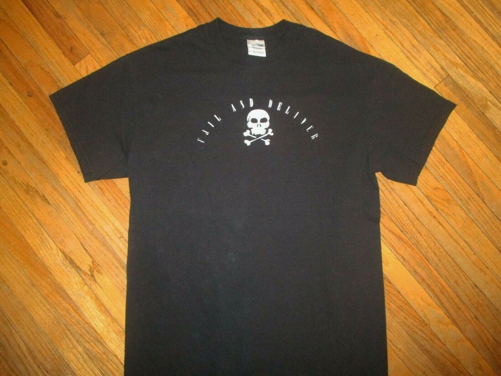 FAIL & DELIVER CONCERT T SHIRT Toledo Band Skull & Crossbones Metal Hard Rock MD