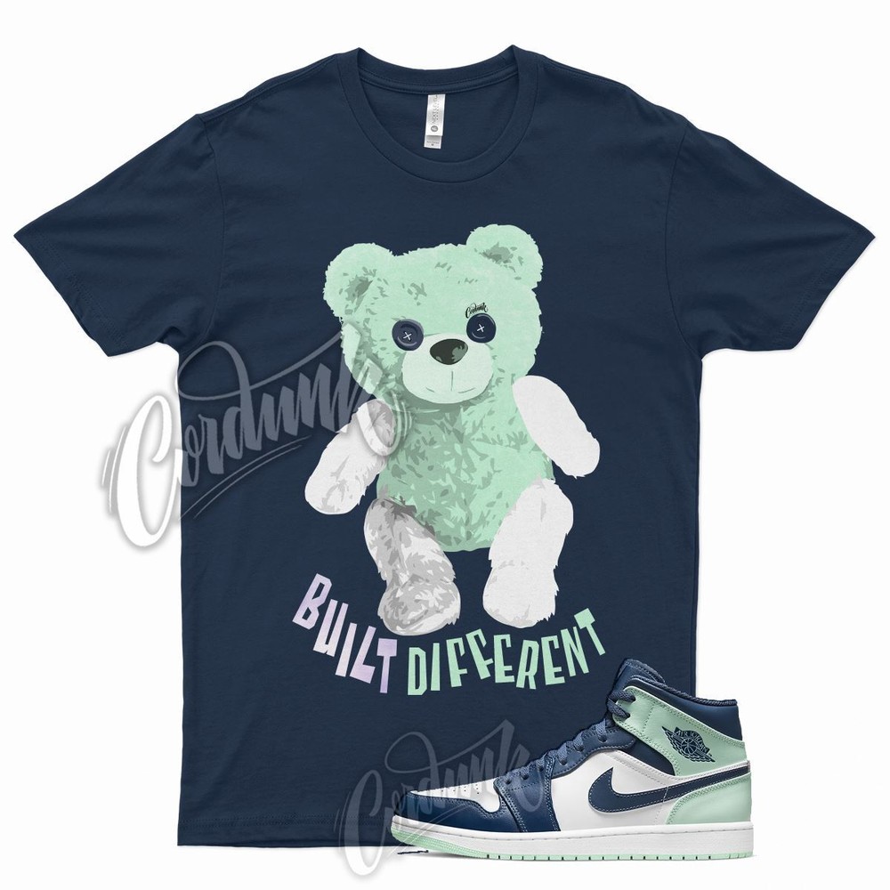 Navy BD T Shirt for J1 1 Mystic Blue Mint Foam 6 Tropical Twist Low Mid 5