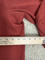 Duluth Trading Co Burly Thermal Shirt Standard Fit Untucked Length Mens 3XL Rust