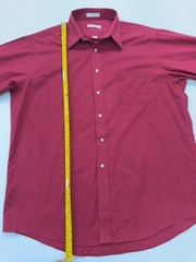 Pierre Cardin Men Red Tailored Poplin Button-Up Shirt 17 38/45 No. 1 Condition