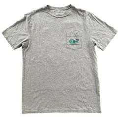 Vineyard Vines Football Field Green Whale Gray Graphic SS T-Shirt Men’s Size S