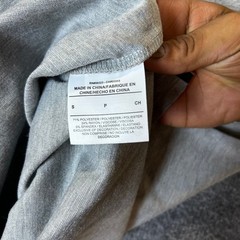 Jordan T-Shirt Mens Size S Grey Viscose Blend Pocket Athletic Jumpman Logo