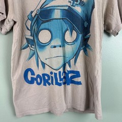 Gorillaz 2011 T Shirt Rare Blue/Gray Band Grunge Skate Men XS Distressed Y2K Vtg