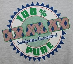 Vintage Dad 100% Pure Satisfaction Guaranteed Gray Single Stitch T Shirt XL