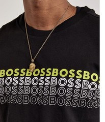 BOSS Athleisure Men’s Black Crew Neck Pullover Logo Graphic Sweatshirt XL