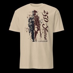 250 Years Of Courage T-Shirt American Soldier Evolution Graphic Tees