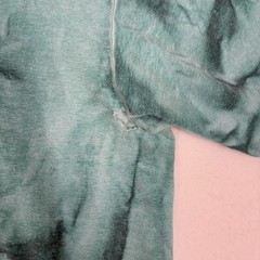 Green Tie Dye T Shirt Mens XL Grunge Distressed Blank Vintage Style Festival Tee