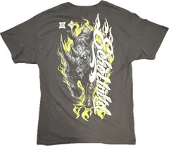 RARE Classic ECKO Unltd Rhino and Flames Dark Gray T-Shirt Size Large (L) NWT