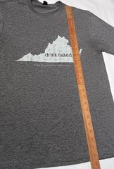 Naked Mountain Winery Shirt Small Markham Virginia Drink Naked Wine Vinter