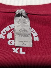 Maroon Powerhouse Gym Syracuse New York Men’s Size XL Cotton T-Shirt Workout
