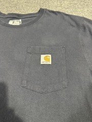 Carhartt Men’s Shirt LARGE Loose Fit Grey Short Sleeve K87 Pocket